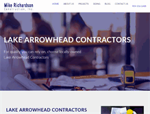 Tablet Screenshot of mikerichardsonconstruction.com